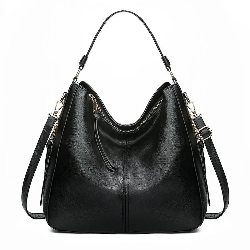 Fashion Leather Hobo Bag – Women's Shoulder Tote