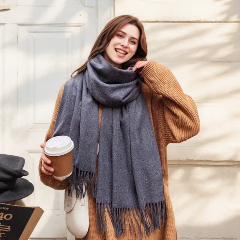 Winter Cashmere Wool Scarf
