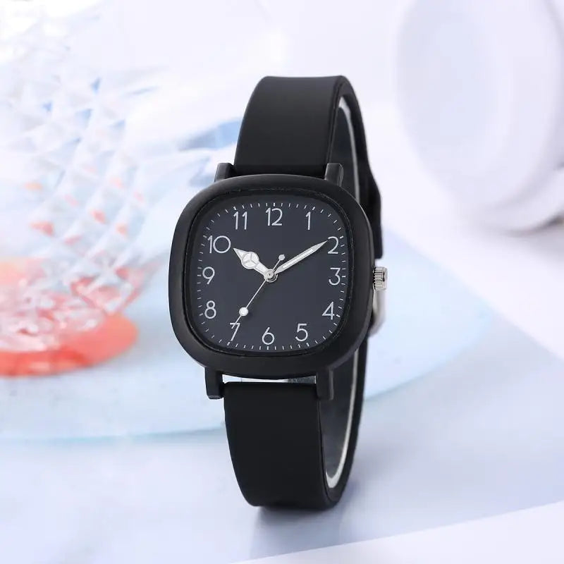 Fashion Quartz Watch with Silicone Strap