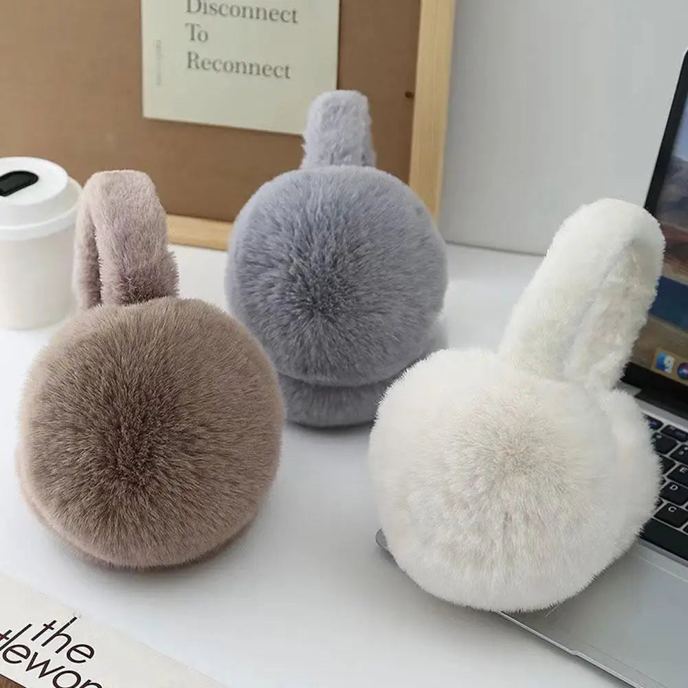 Soft Plush Foldable Winter Earmuffs