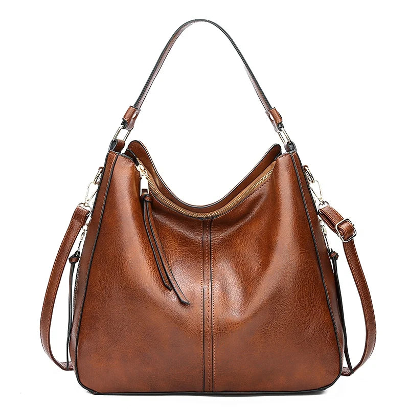Fashion Leather Hobo Bag – Women's Shoulder Tote