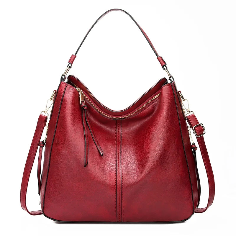 Fashion Leather Hobo Bag – Women's Shoulder Tote