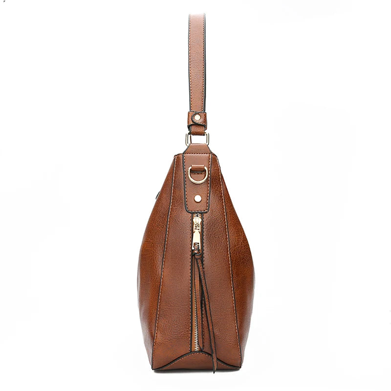 Fashion Leather Hobo Bag – Women's Shoulder Tote