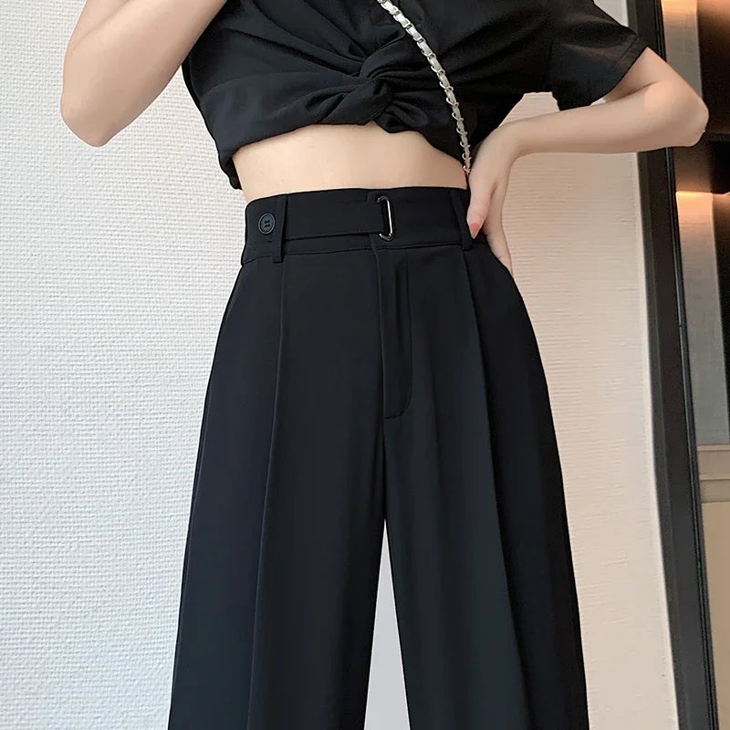 Seoulish High-Waist Wide-Leg Pants