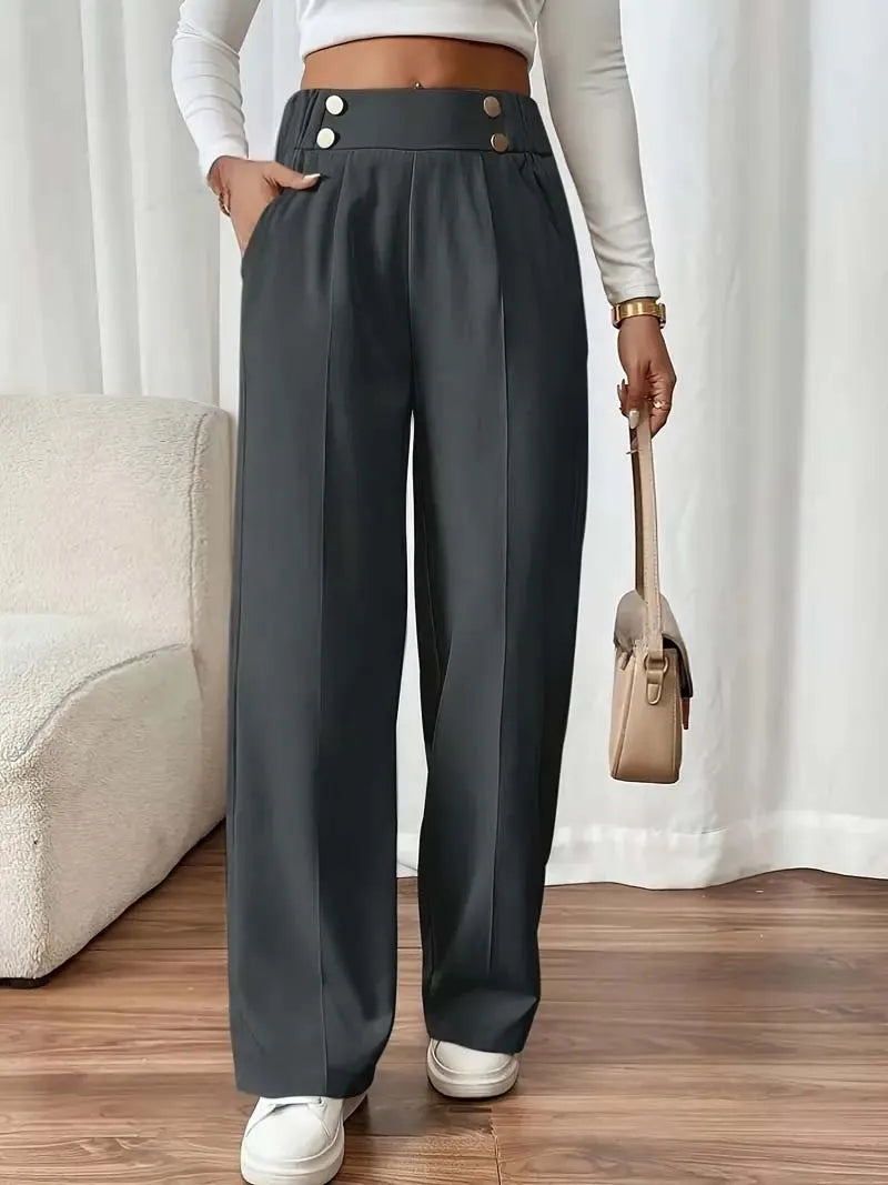 High-Waist Wide-Leg Pants
