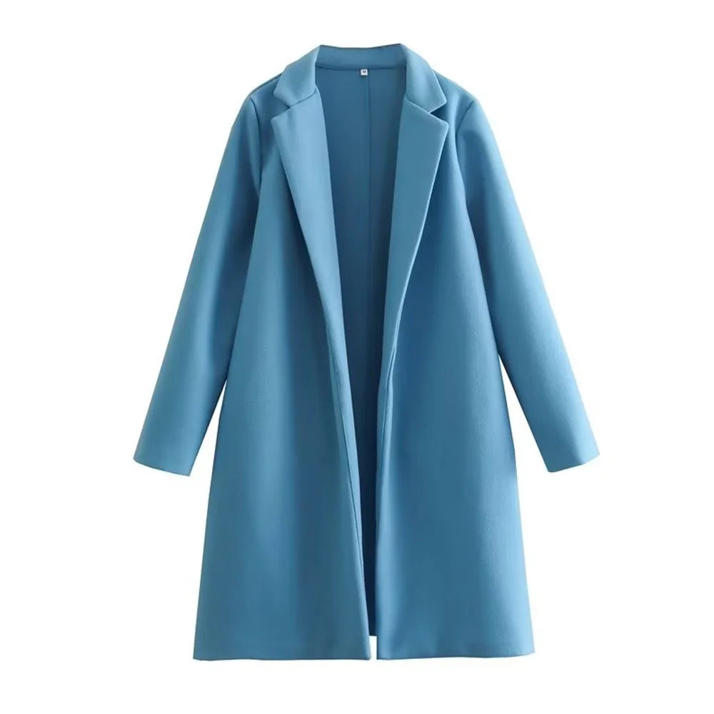 Mid-Length Polo Collar Coat