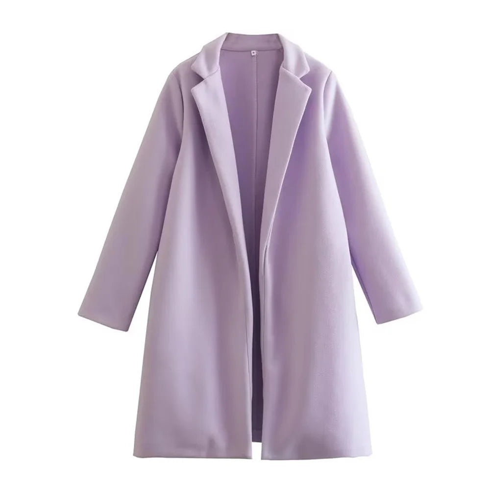 Mid-Length Polo Collar Coat