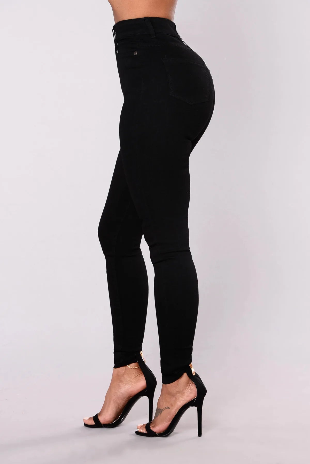 High Waist Stretch Skinny Jeans