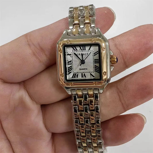 Women Watch Light Luxury Brand Business Gold Stainless