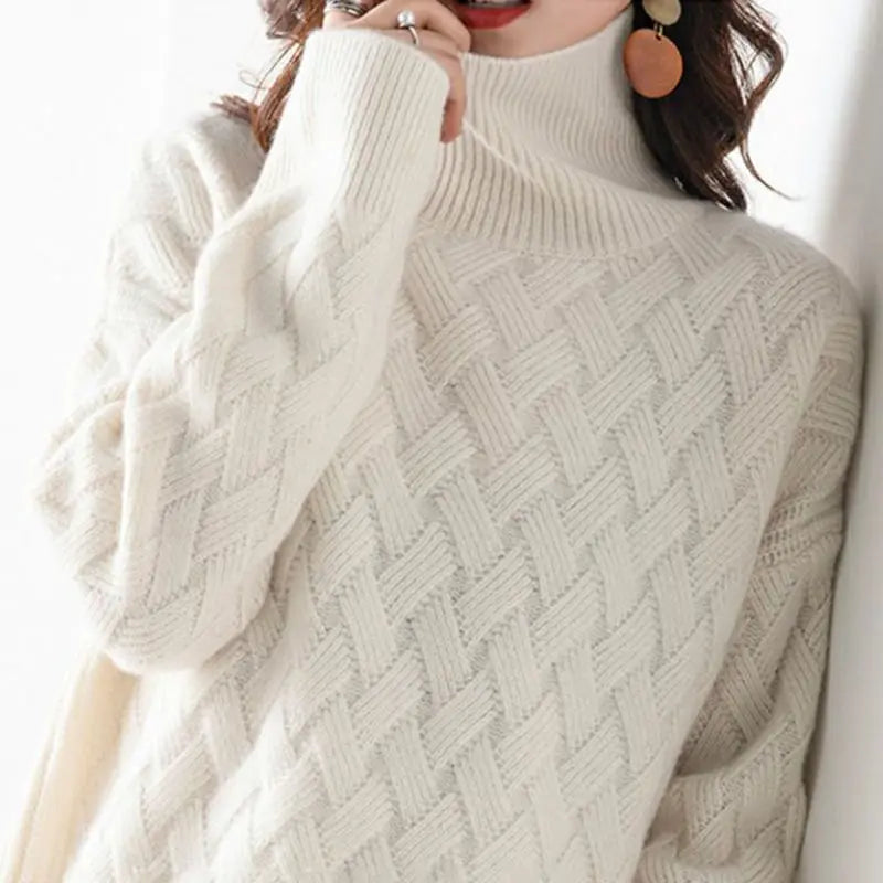 Cozy Wool Blend Oversized Pullover