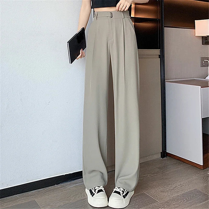 Seoulish High-Waist Wide-Leg Pants