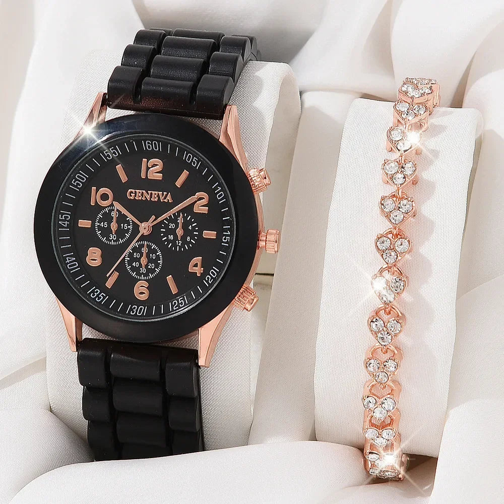 5-Piece Luxury Watch Set for Women