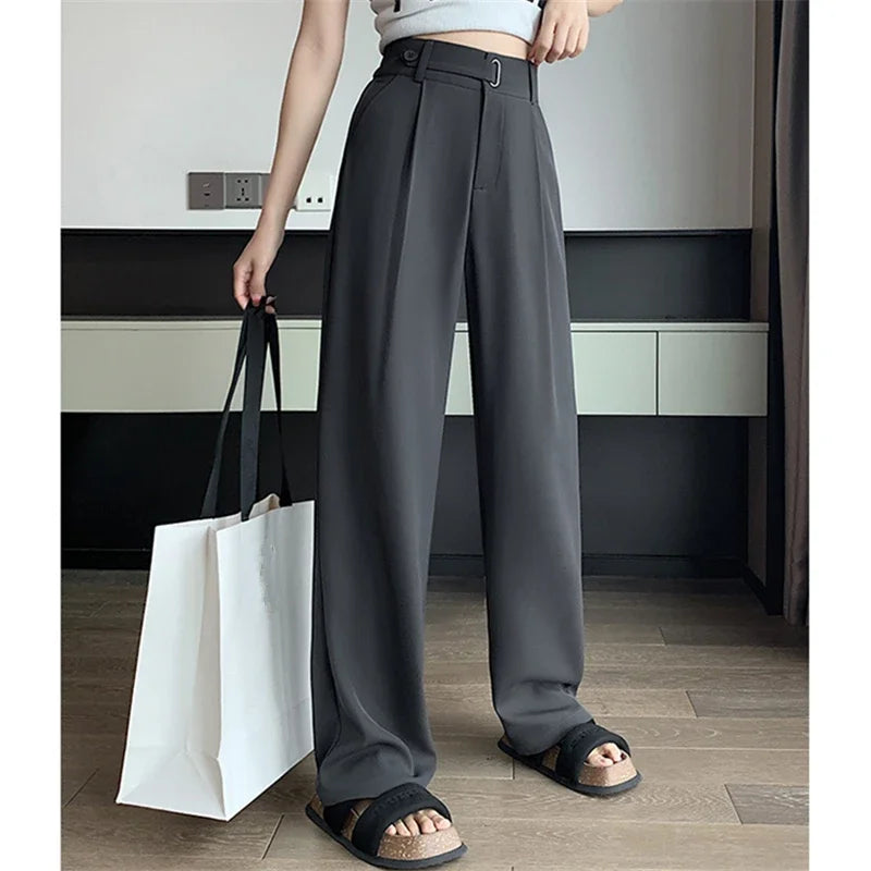 Seoulish High-Waist Wide-Leg Pants