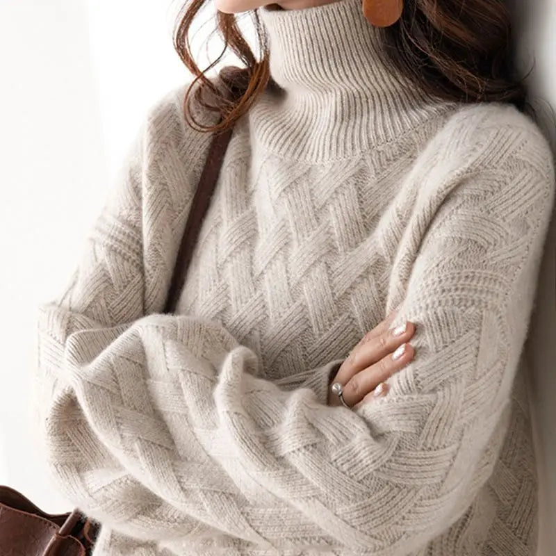 Cozy Wool Blend Oversized Pullover