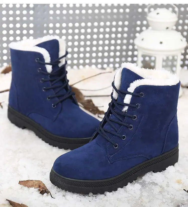 Winter Boots Low Heels Women Boots