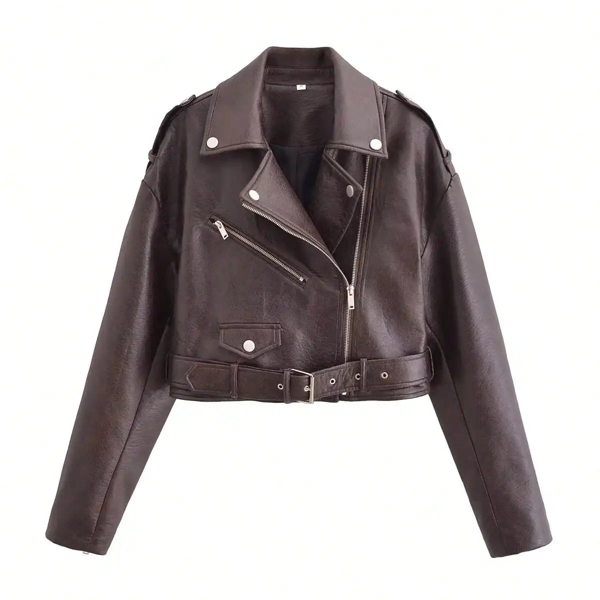 Vintage PU Leather Biker Jacket