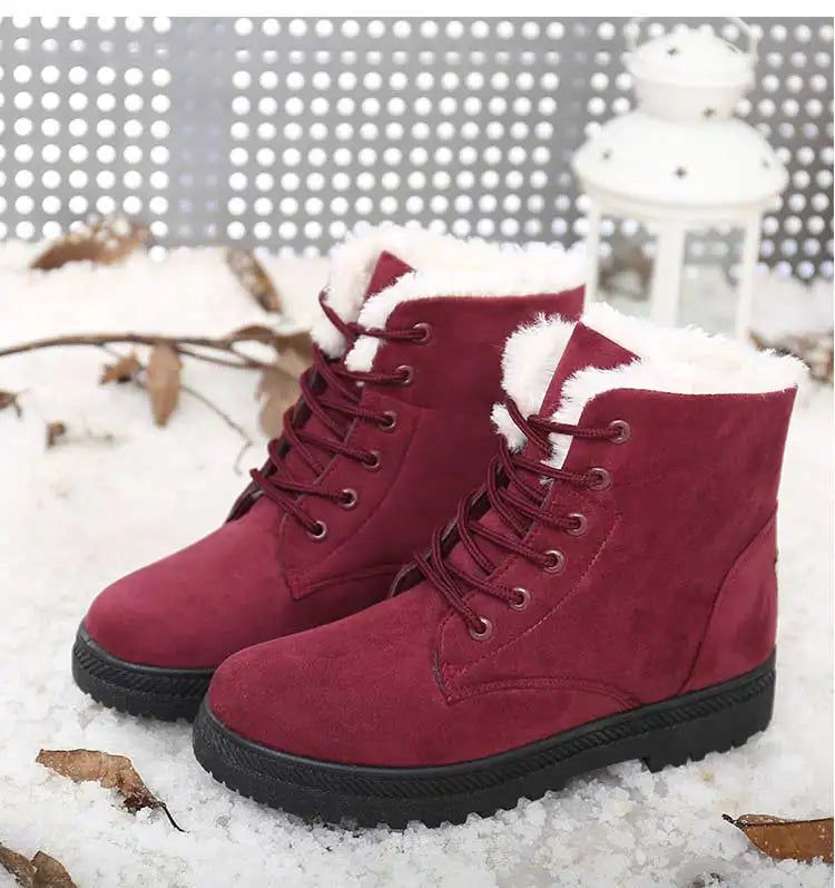 Winter Boots Low Heels Women Boots