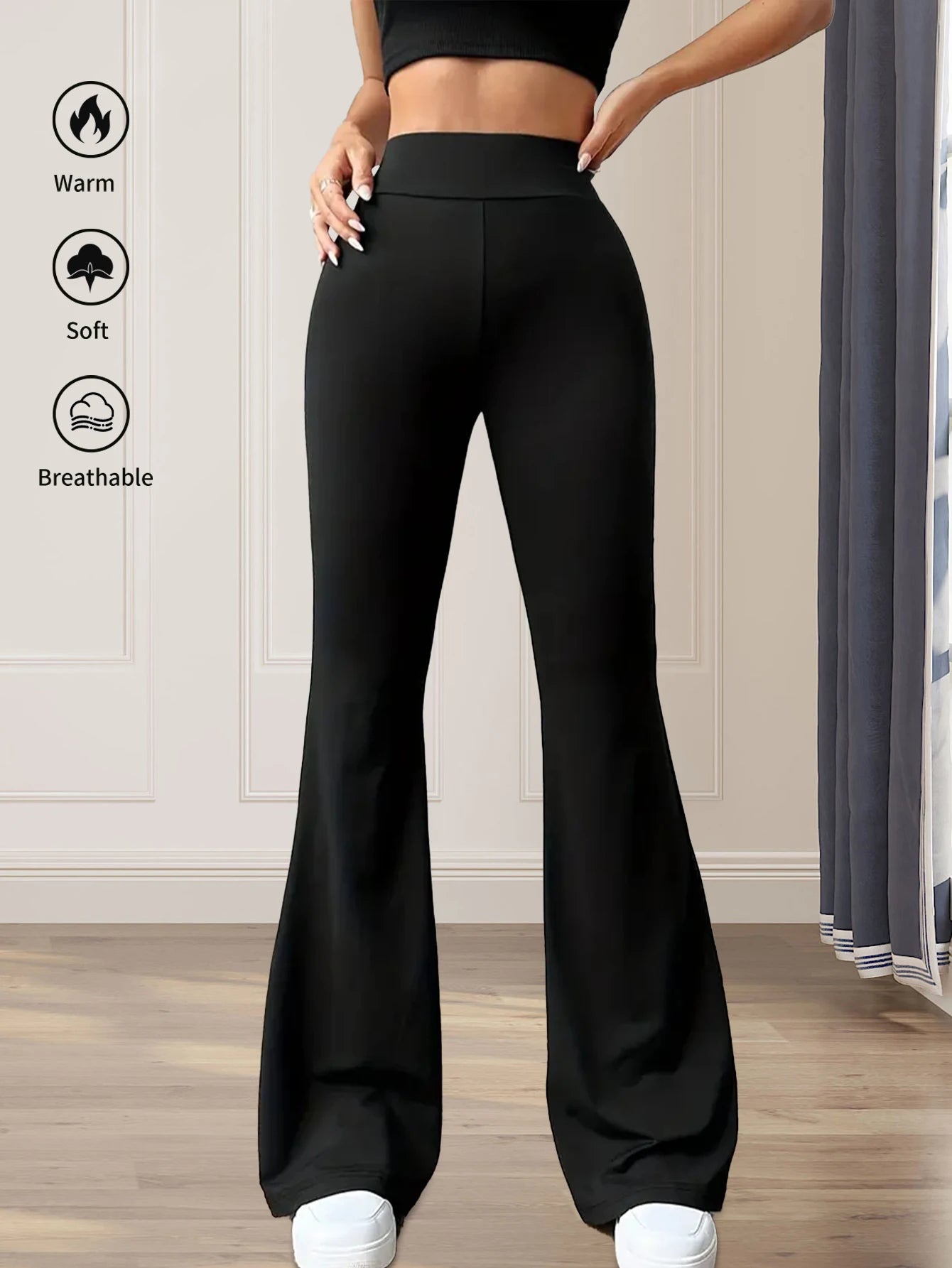High Waist Flared Pants