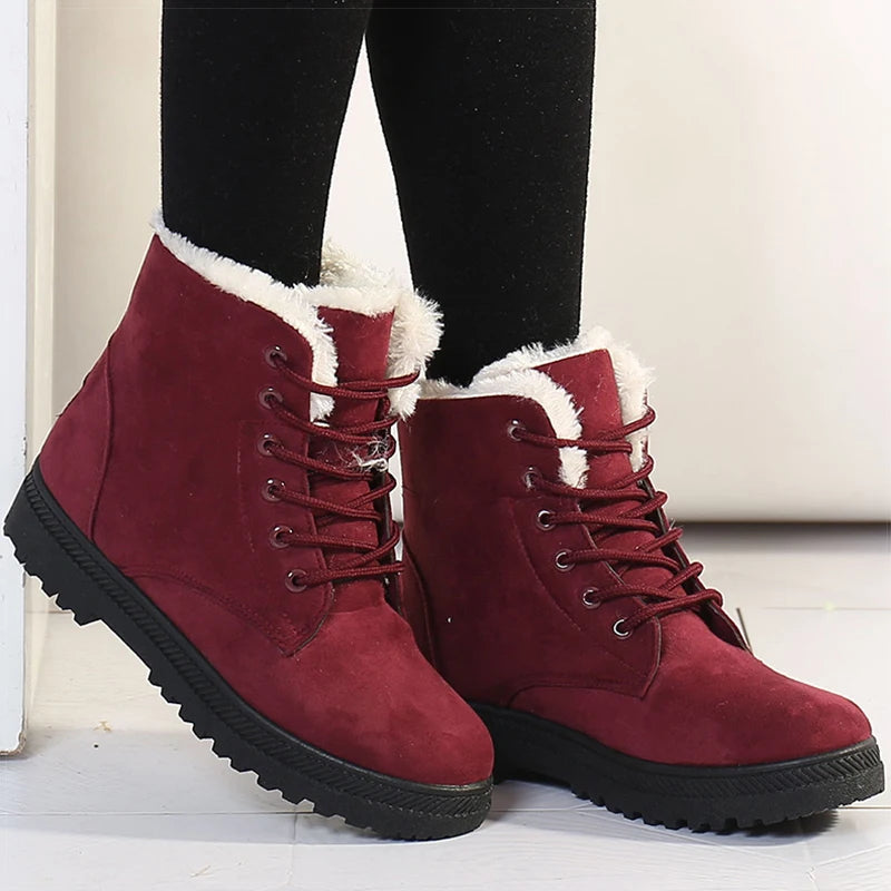 Winter Boots Low Heels Women Boots