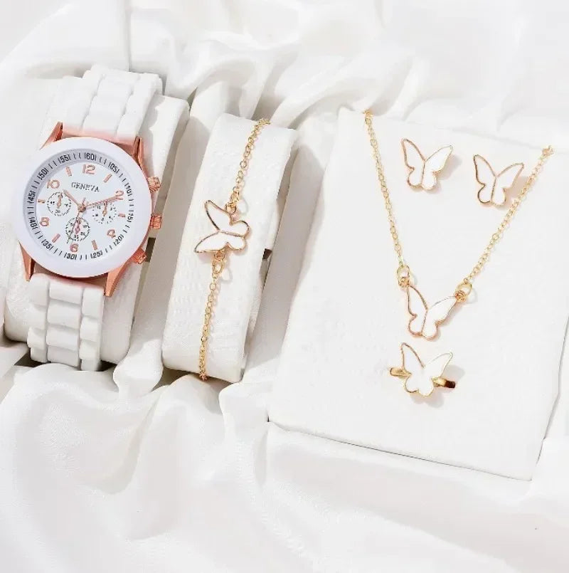 5-Piece Luxury Watch Set for Women