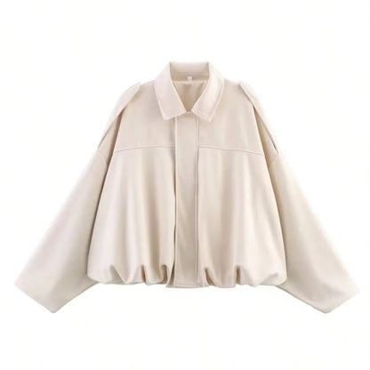 Women’s Brown Green Suede Bomber Jacket