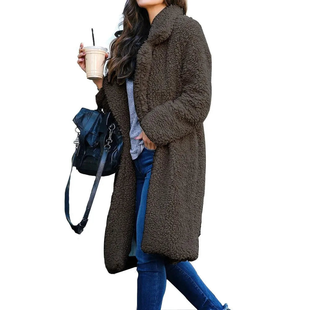 Retro-Inspired Winter Wool Blend Coat
