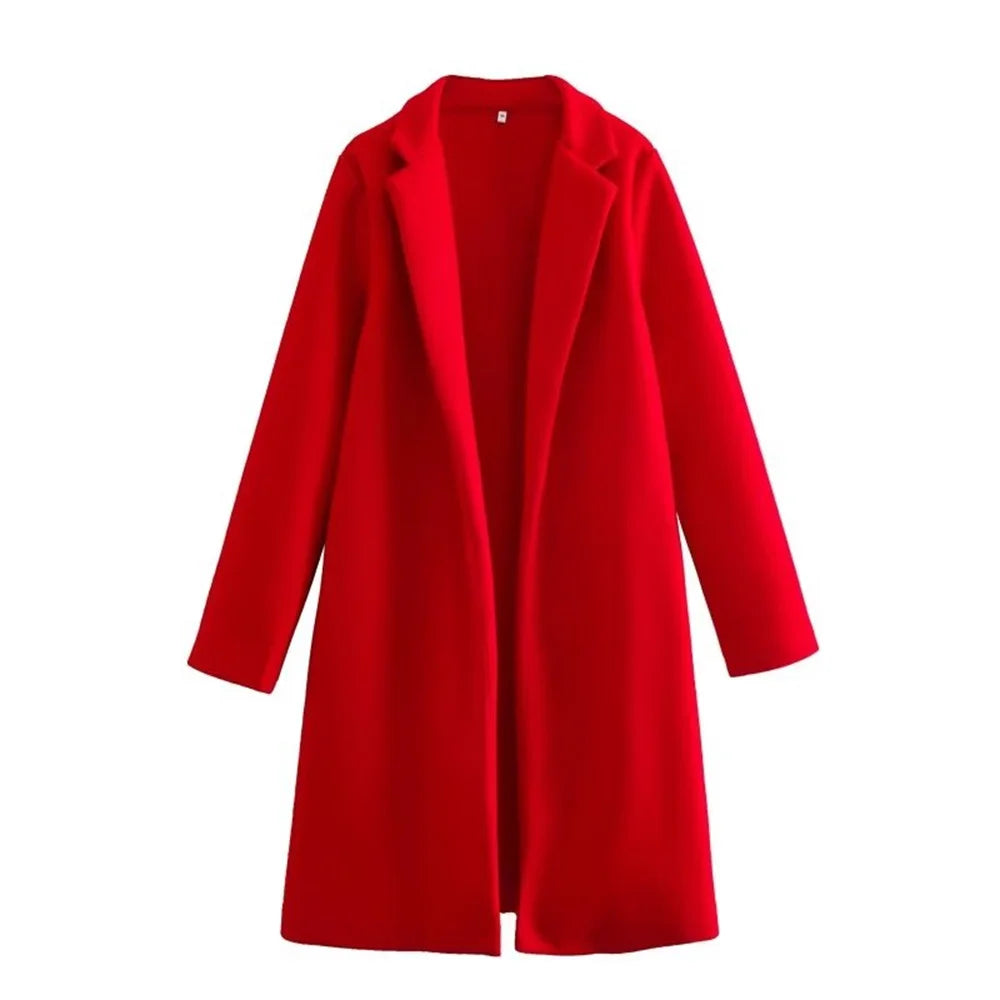 Mid-Length Polo Collar Coat