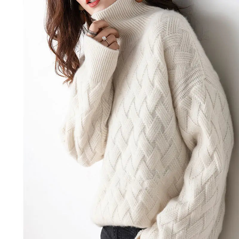Cozy Wool Blend Oversized Pullover