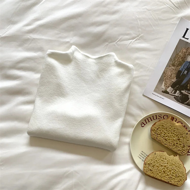 Cozy Acrylic-Cotton Turtleneck Sweater