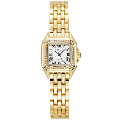 Women Watch Light Luxury Brand Business Gold Stainless
