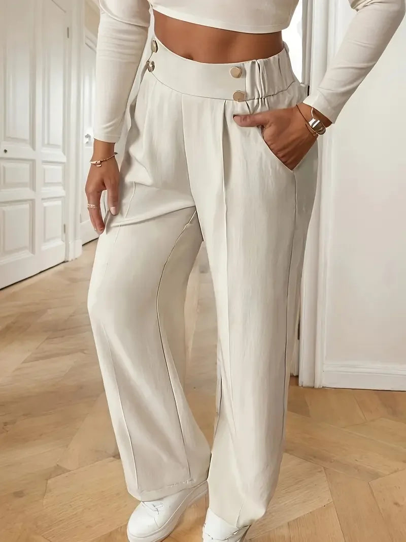 High-Waist Wide-Leg Pants
