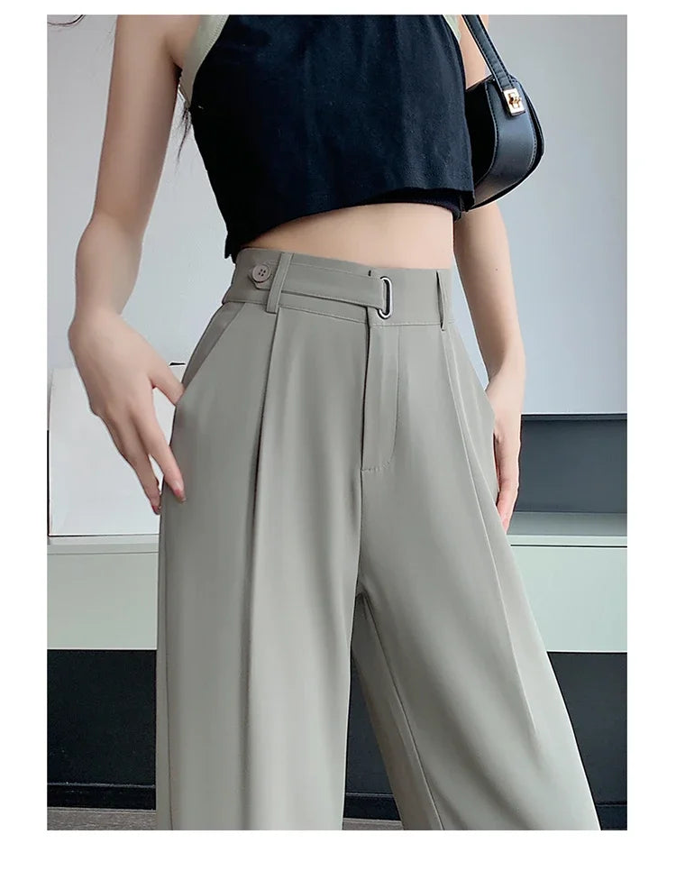 Seoulish High-Waist Wide-Leg Pants
