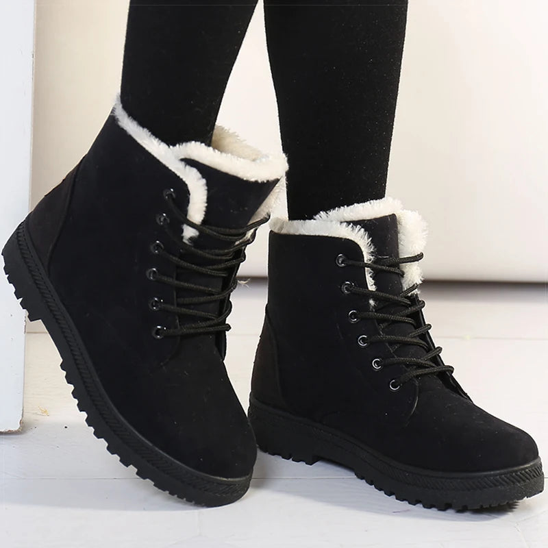 Winter Boots Low Heels Women Boots