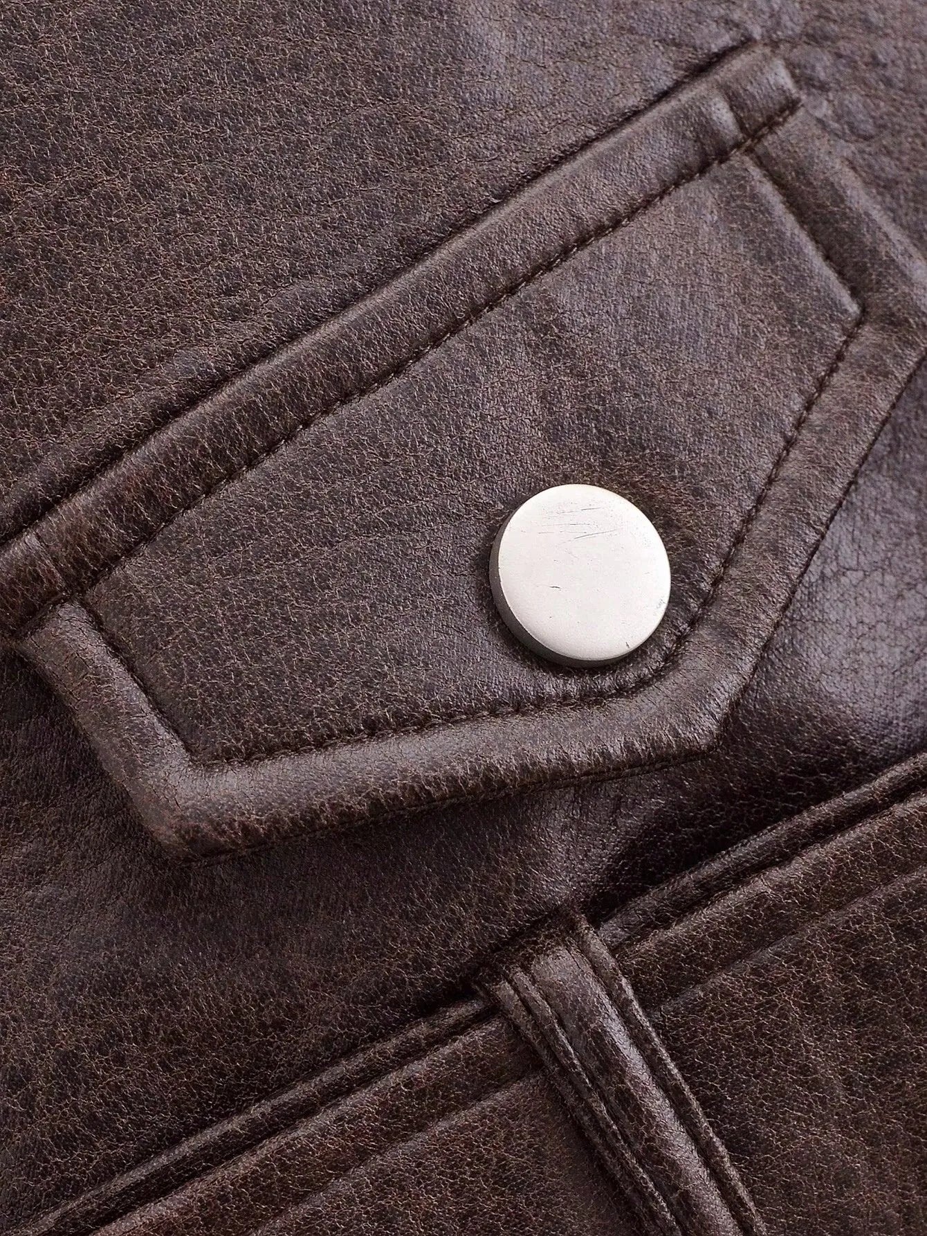 Vintage PU Leather Biker Jacket