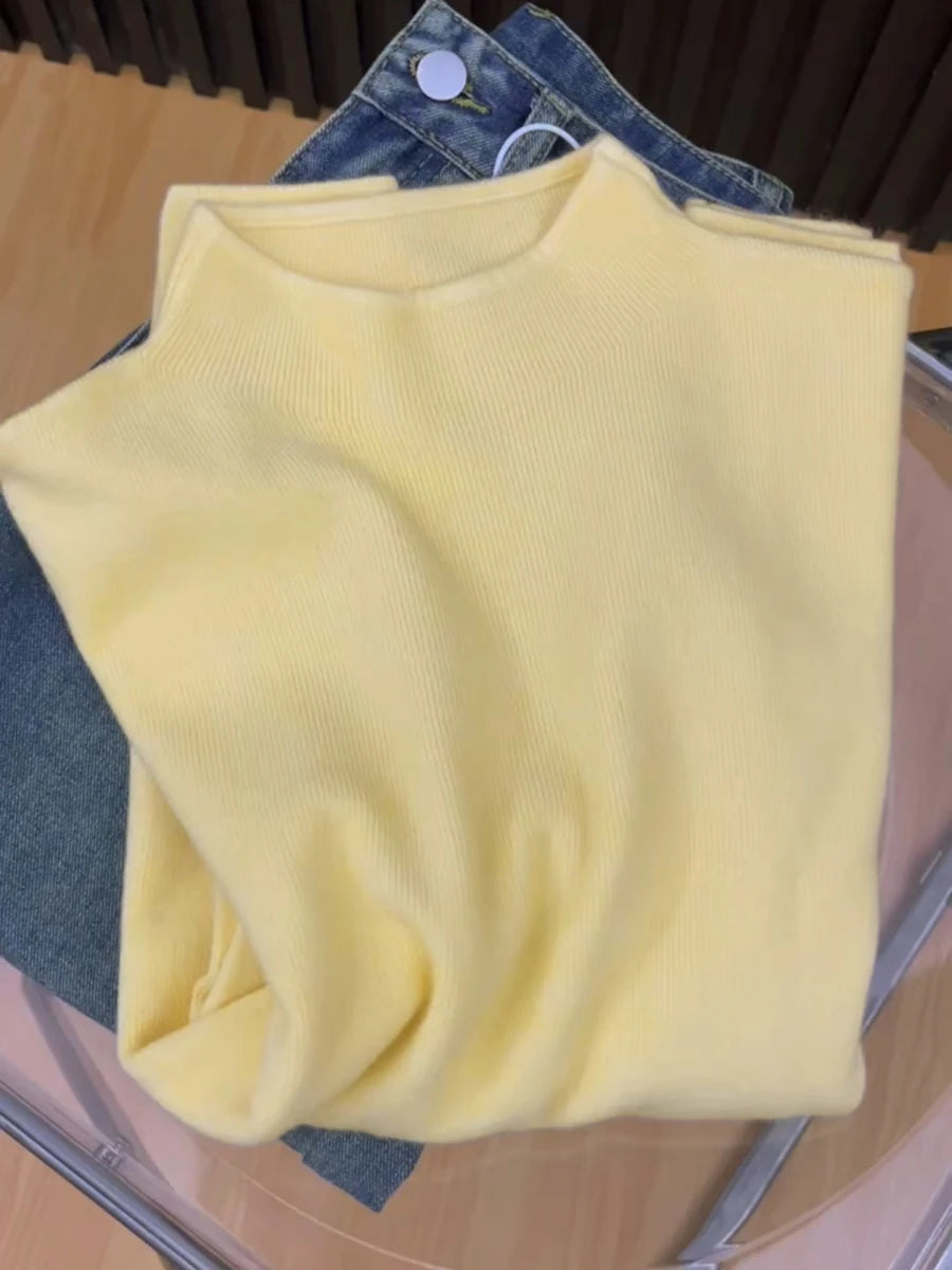 Cozy Acrylic-Cotton Turtleneck Sweater