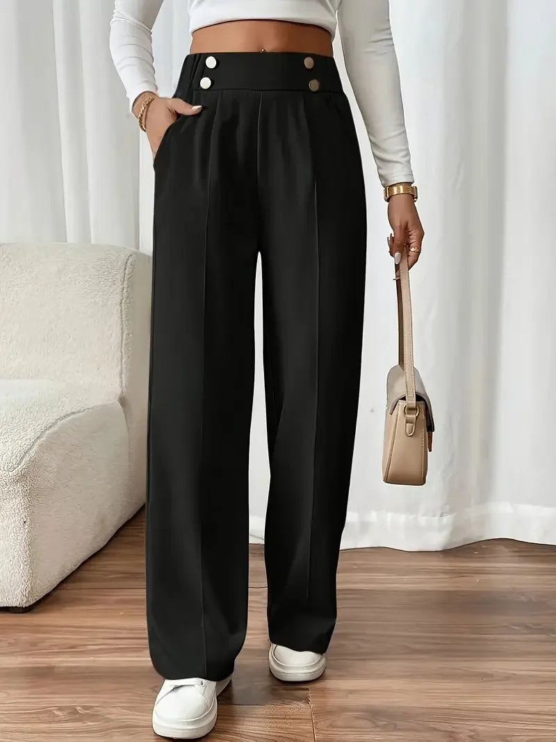 High-Waist Wide-Leg Pants