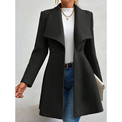 Mia Muse Women's Red Winter Button Coat