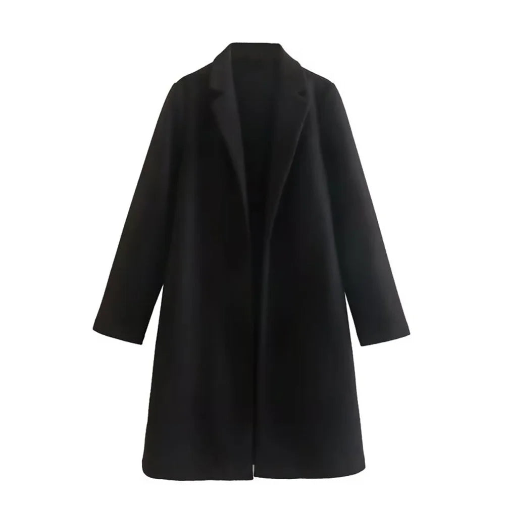 Mid-Length Polo Collar Coat