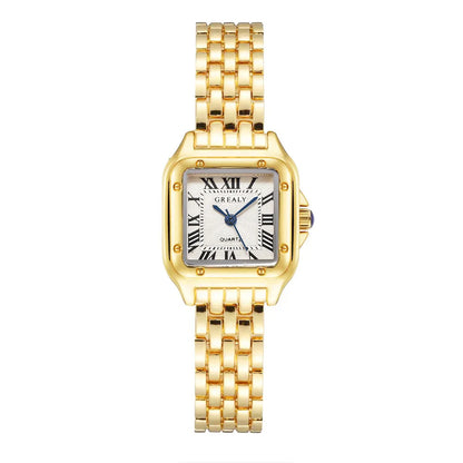 Women Watch Light Luxury Brand Business Gold Stainless