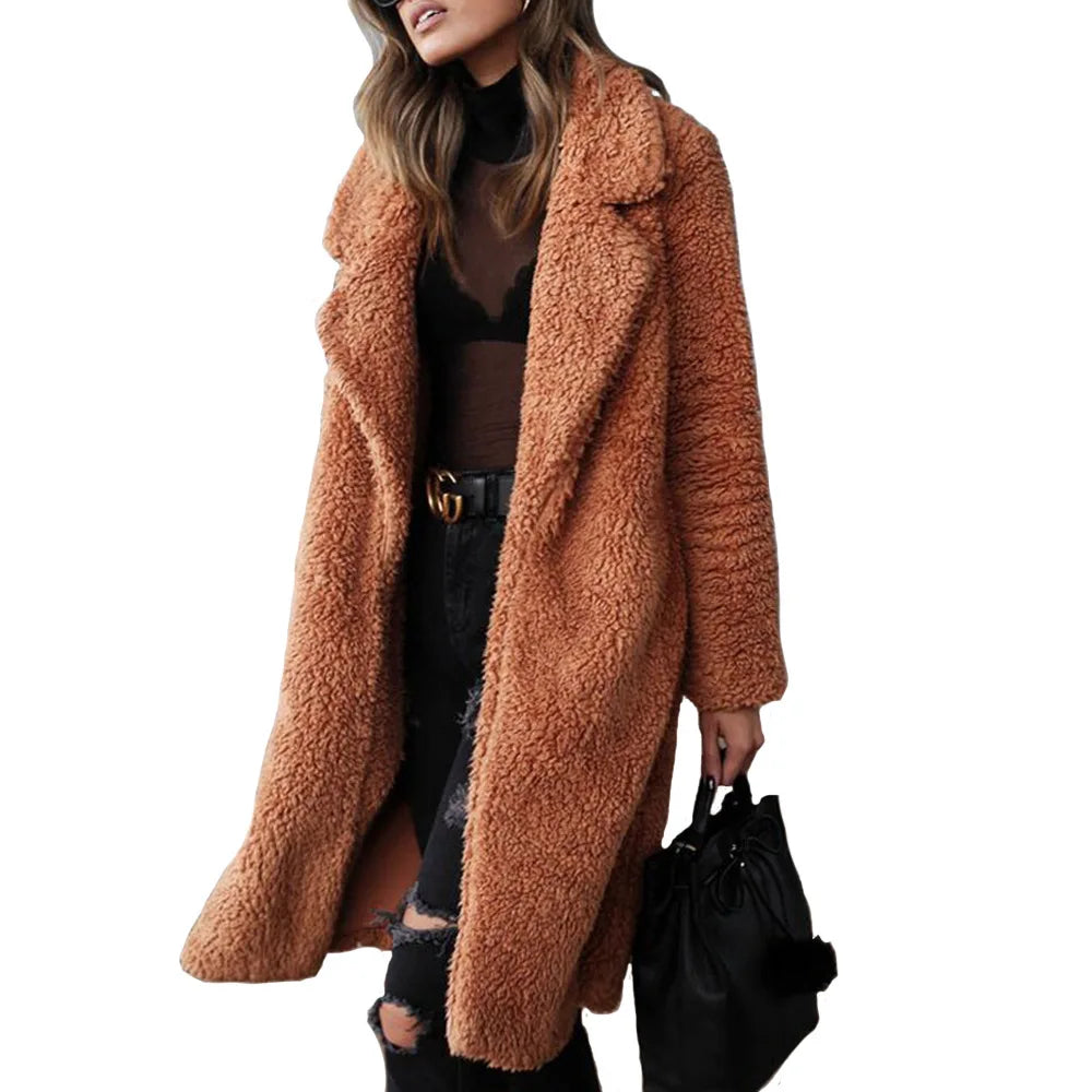 Retro-Inspired Winter Wool Blend Coat