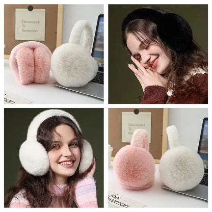 Soft Plush Foldable Winter Earmuffs