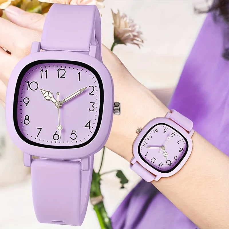 Fashion Women's Quartz Watch with Silicone Strap