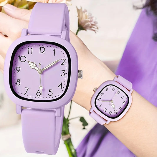 Fashion Women's Quartz Watch with Silicone Strap