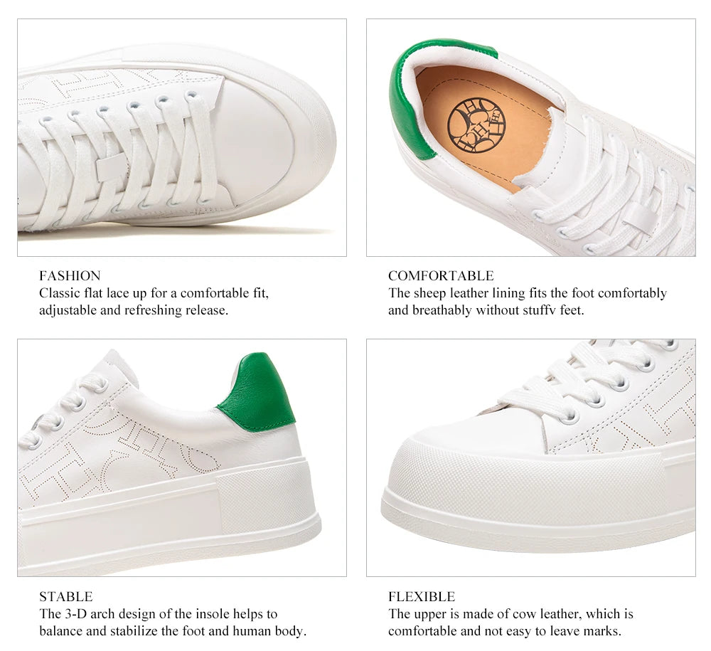 Premium Leather Casual Sneakers