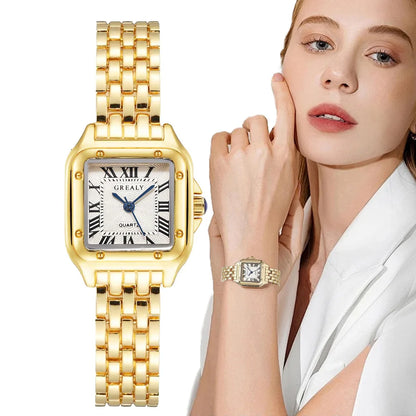 Women Watch Light Luxury Brand Business Gold Stainless