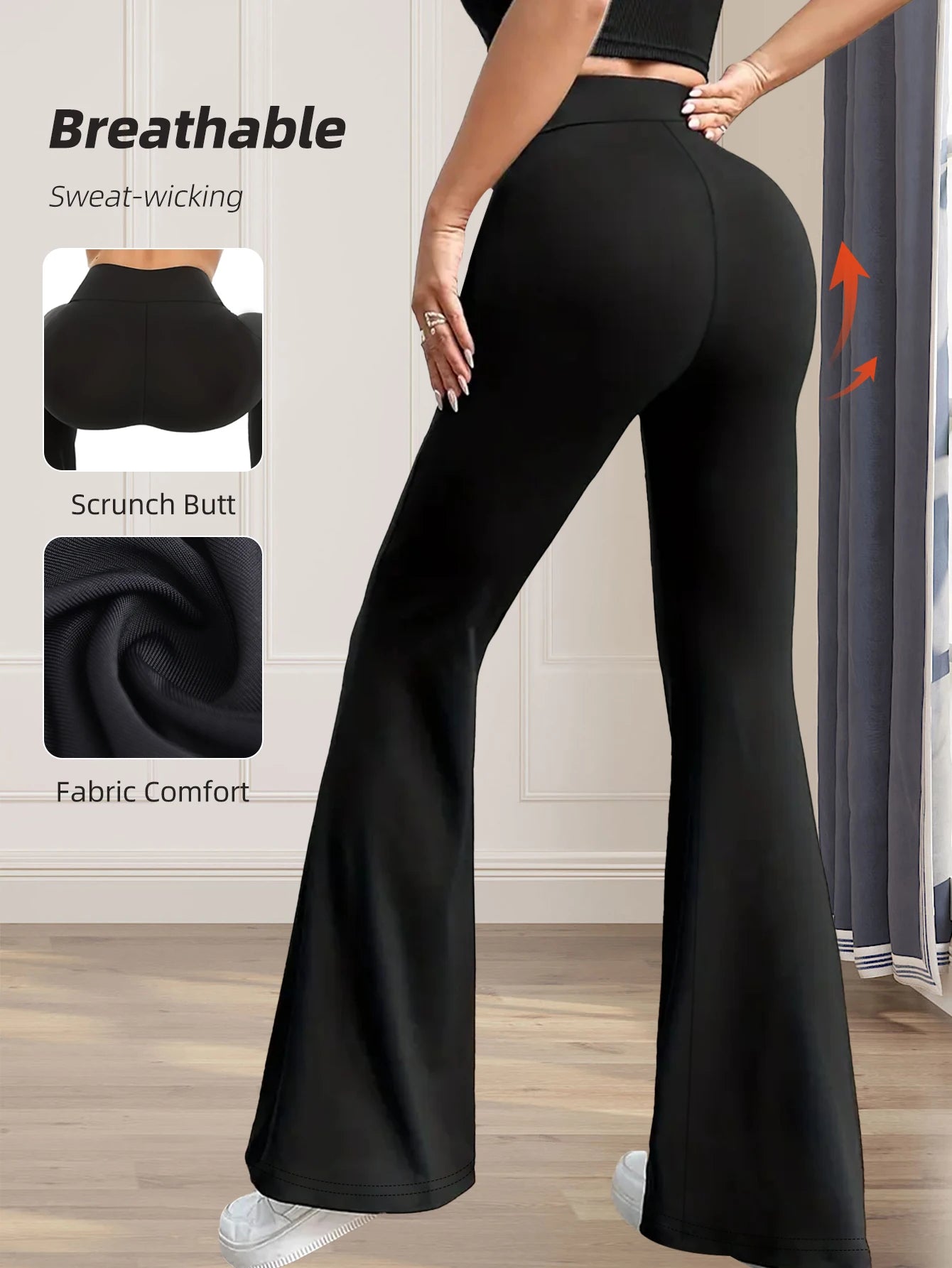 High Waist Flared Pants