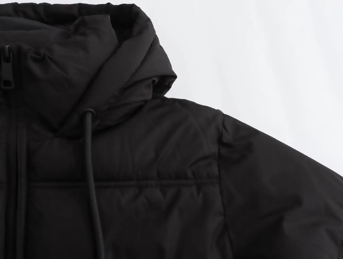 Hooded cotton padded jacket – casual loose fit