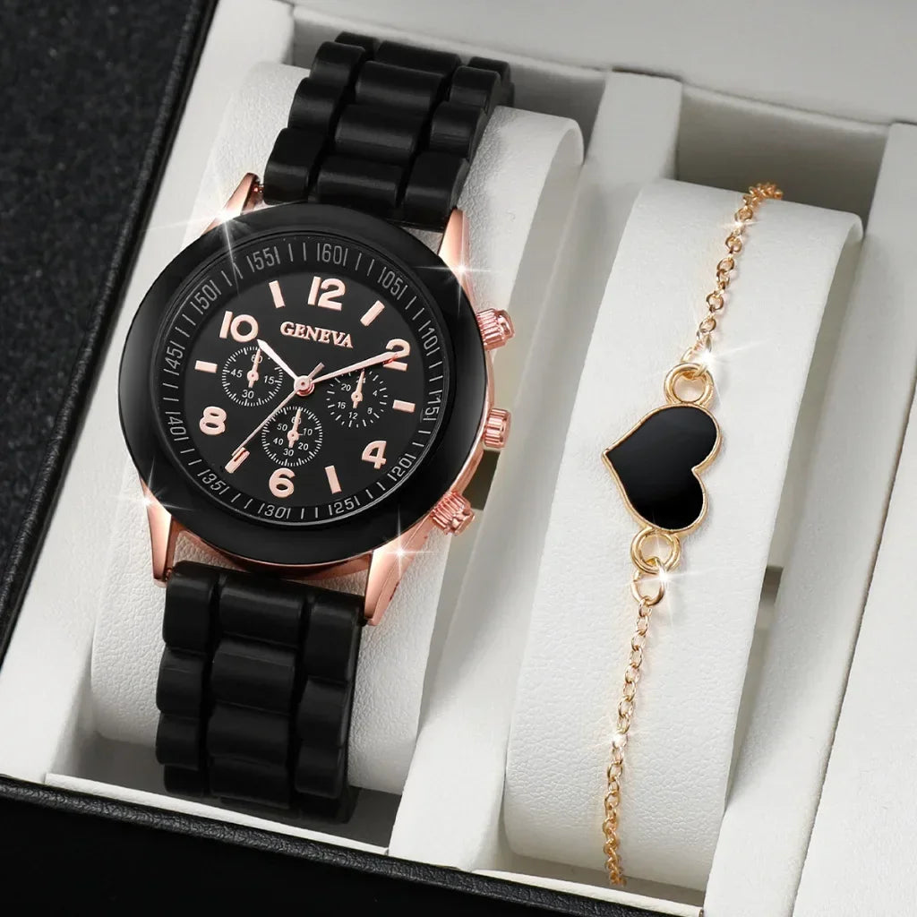 5-Piece Luxury Watch Set for Women