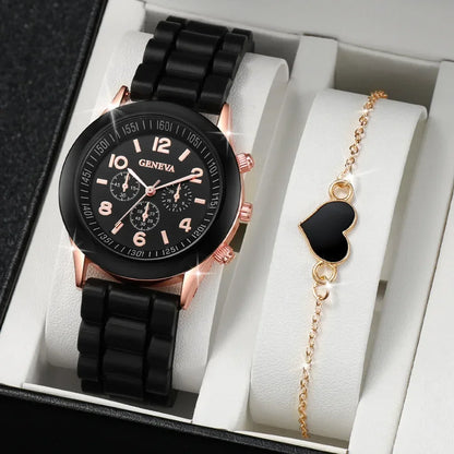 5-Piece Luxury Watch Set for Women