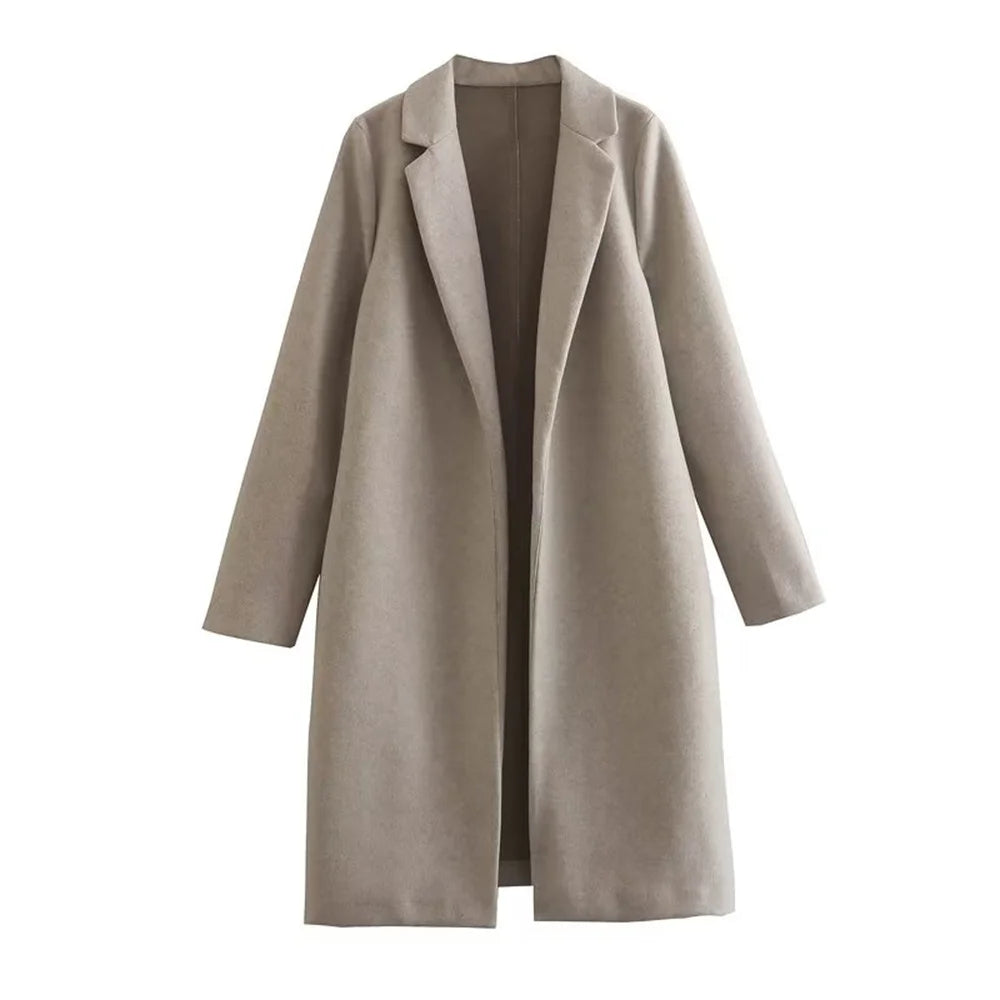 Mid-Length Polo Collar Coat